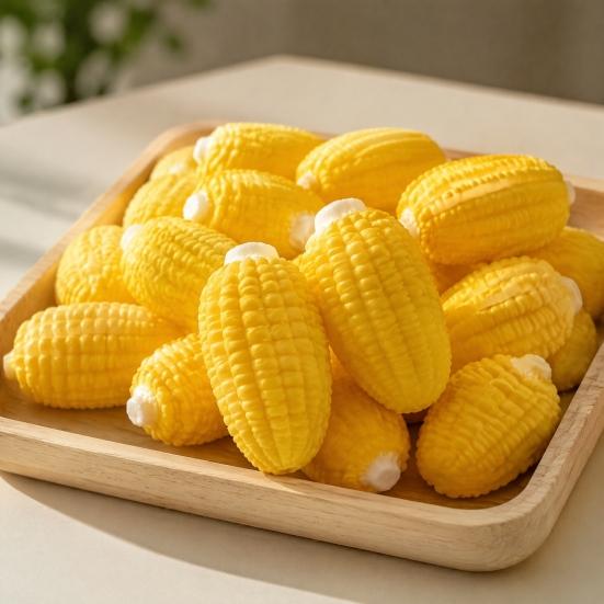 Sensory Squeeze Toys Fake Pineapple Bread Toy Stress Relief Realistic Corn Simulated Mango Desk Toy Soft Office Fidget Decompression