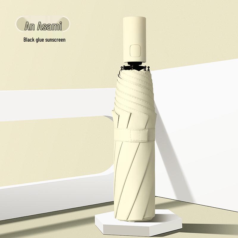 Large Women's Automatic Umbrella: UV Protection, Sunshade, Sturdy, Foldable, Suitable for Sun and Rain