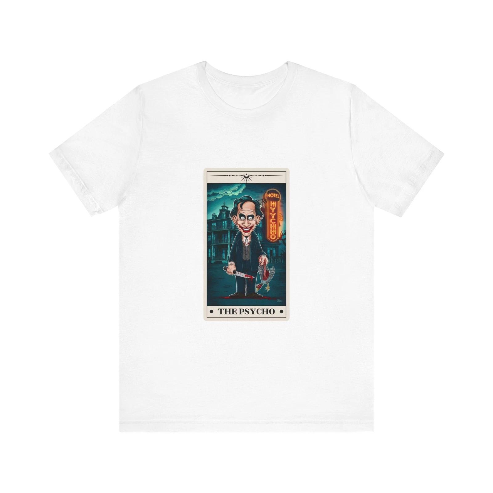 Norman Bates Tarot Card Halloween Tee S