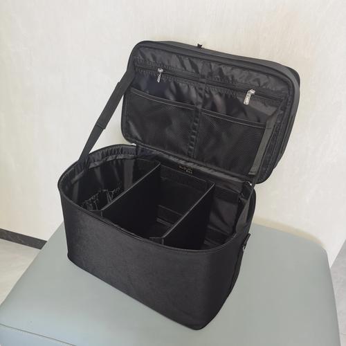 Large Capacity Professional Makeup Organizer Bag with Heat Resistant Curling Iron Pouch for Cosmetics