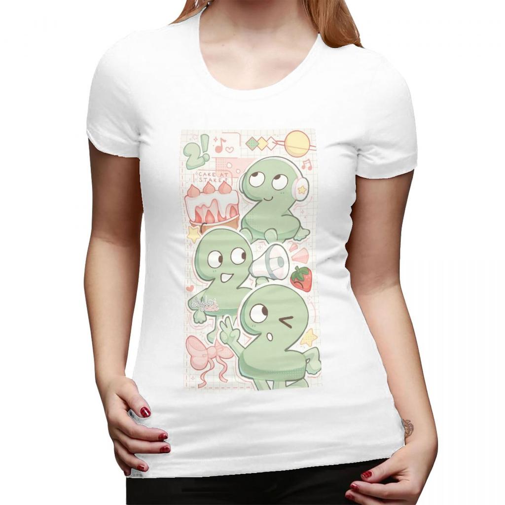 Two Tpot BFDI TShirt for Women ONeck Streetwear T Shirts Womens Tees Short Summer Clothes Tops