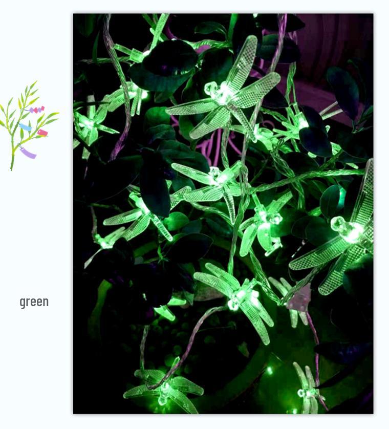 LED Dragonfly String Lights for Festive and Tree Decorations