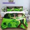 Ben 10  Pattern Bedding Quilt Set  Home Decoration  Gift (1 * duvet cover + 2 * pillowcase  without core)