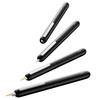 LAMY Dialog Piano Black Fountain Pen Patented Capless Fountain Pen with 14K Gold Partially Extra Fine Point Includes LAMY T10 Blue Ink Cartridge -