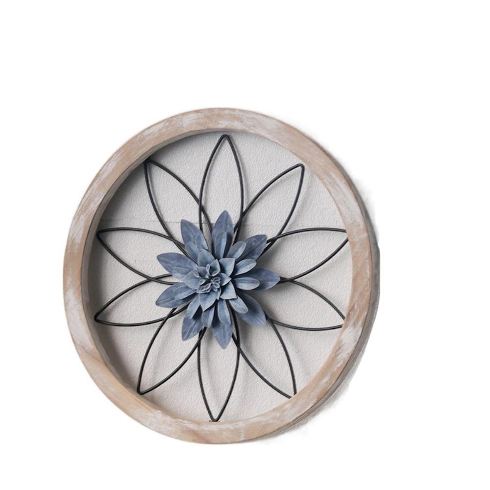 1/3pcs Circular Flower Wall Decoration Retro Wall Background Pendant Rural Wall Hanging  Door
