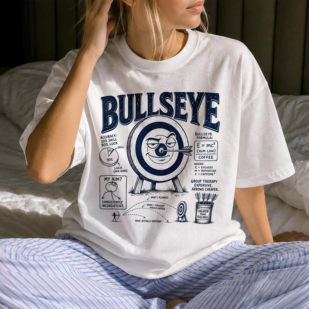 Funny Bullseye Shirt - Retro Archery Gift - Sarcastic Bullseye Clothing
