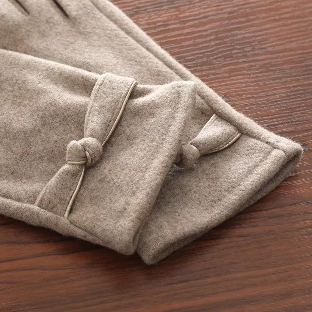 Thickened Women Winter Gloves Velvet Lined Touch Screen Gloves for Winter Use