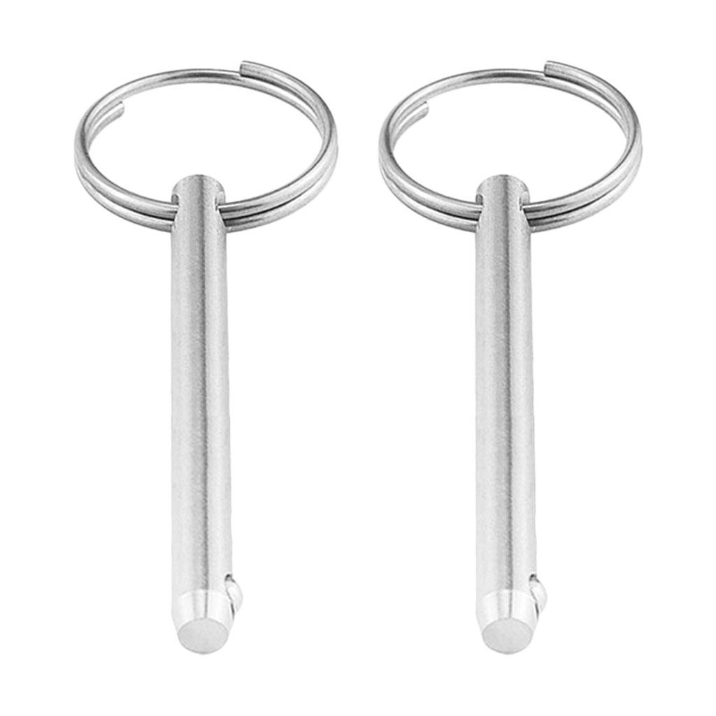 2x Pin for Boat Deck Hinge Marine Stainless Steel 316 6.3x95mm