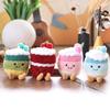 Fruitcake Plush Toy Cartoon Keychain Backpack Pendant Childrens Gift Holiday