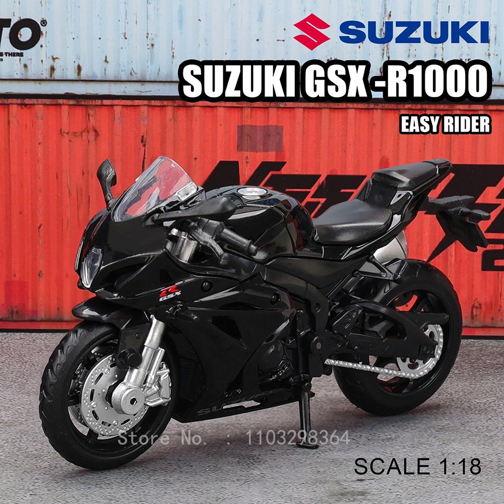 

МСЗ 1:18 Suzuki GSX-R1000 YAMAHA YZF-R1 Классический мотоцикл Статическая модель Сплав литье под давлением Игрушка-машинка Подарки