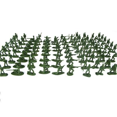 100 Stück Militär-Spielset Kunststoff-Spielzeugsoldaten Mini-Krieger Elite-Streitkraft Actionfigur Spielzeug entwickelt für spielende Kinder Geschenk