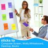 12 Pack Lined Sticky Notes in Bright Colors,Sticky Note Pads 4x6 inches,Sticky Notes with Lines, Self-Stick Note Pads, Large Rectangular Memo Pads