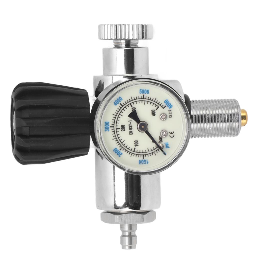 6000psi 400Bar Diving Tank Pressure Gauge M18x1.5 Scuba Diving Tank Pressure Gauge Double Scale Luminous Meter