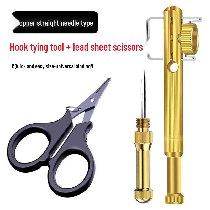 Quick Hook Tying Tool: Manual Knot & Inner Line Guide for Fishing Hooks