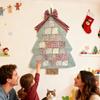 2025 Christmas Calendar Tree Design Fabric Holiday Decoration Fabric Countdown Calendar For Family For Men Women Boys Girls