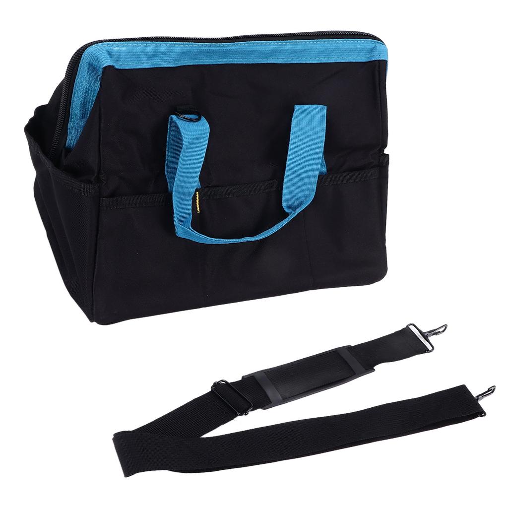 Hand Tool Bag Wide Mouth   Storage Packet with Shoulder Strap for Electrician Carpenters