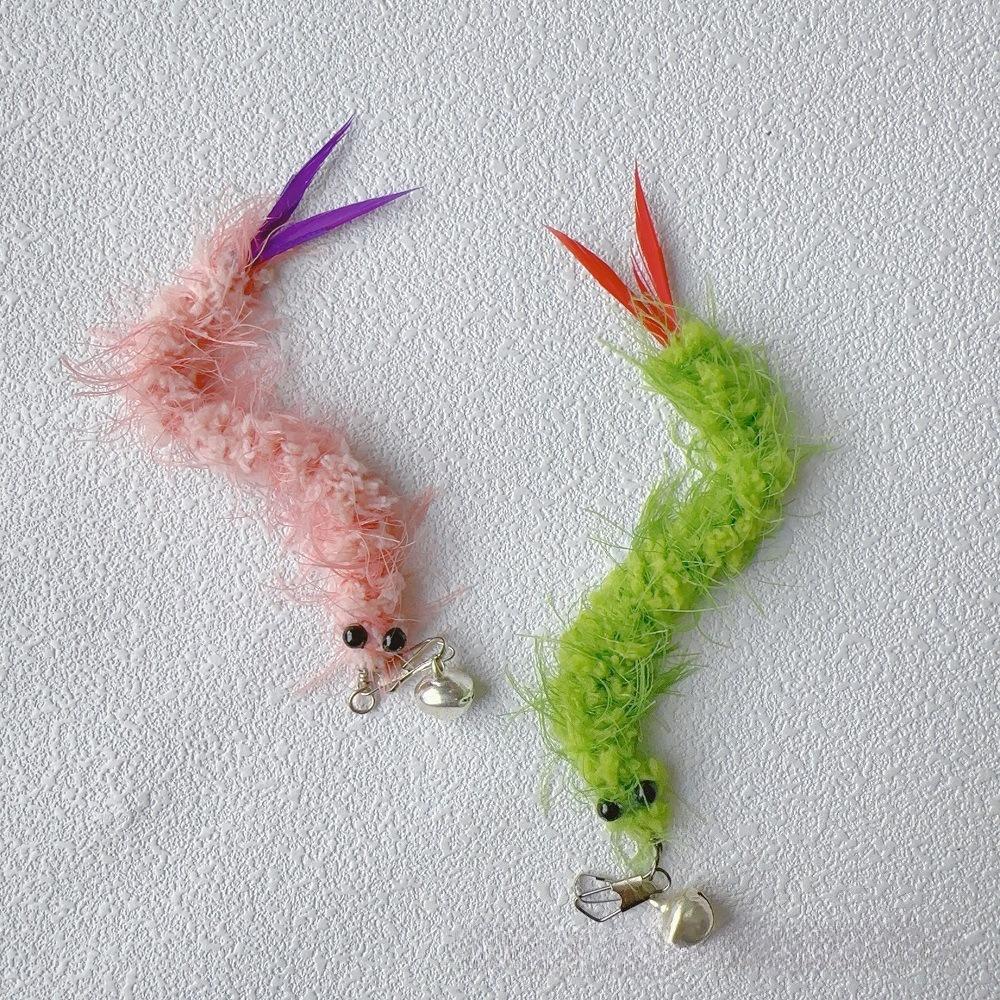 2pcs/3pcs Plush Shrimp Pet Cat Toy Replacement Accessories Funny Teaser Stick Wand Toy