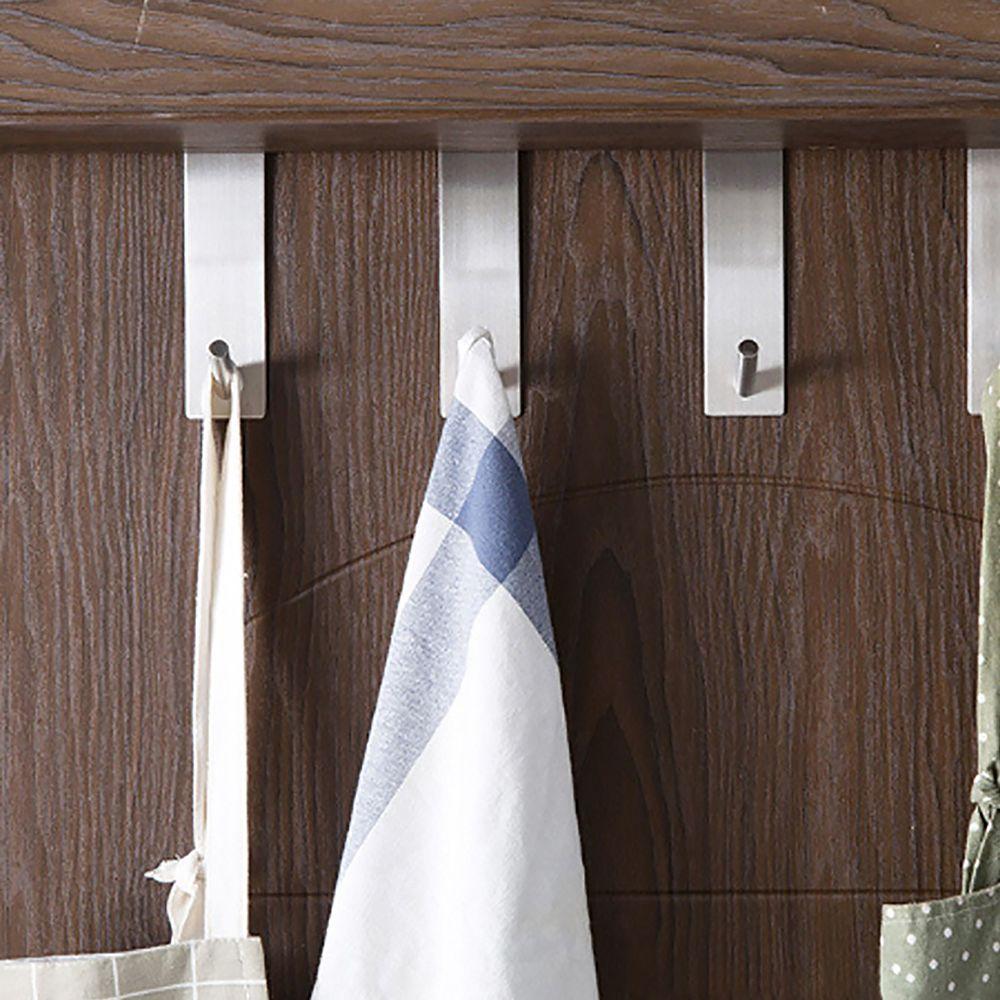 Multi-Purpose Door Hooks Free Punching Frameless Shower Hook Towel Rack Robe Hooks Storage Hanger