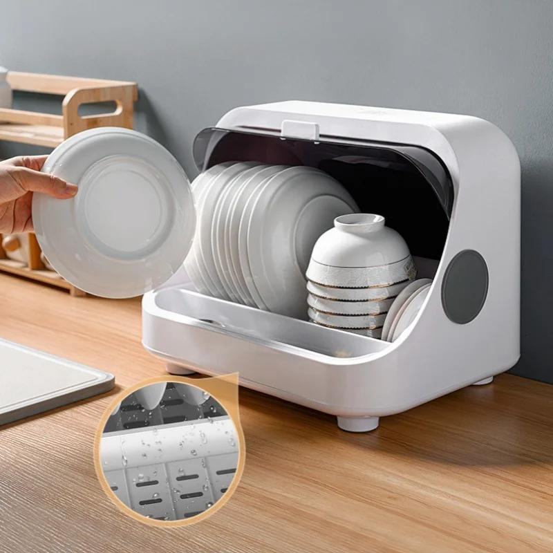 Kitchen Disinfection Cabinet Bowl Dish Knife Fork Storage Box UV Tableware Rack Disinfectant Cupboards Tableware Storage Cabinet