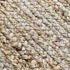 Tapis - THE DECO FACTORY - FUNNY JUTE RECTANGLE BANDE - 160x230 cm - 80% jute/20% coton - Bande gris foncé