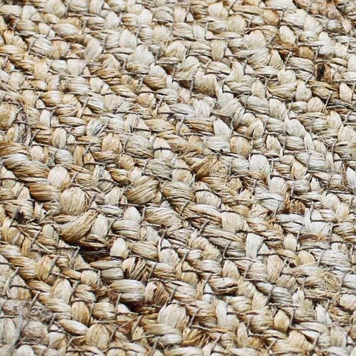 Tapis - THE DECO FACTORY - FUNNY JUTE RECTANGLE BANDE - 160x230 cm - 80% jute/20% coton - Bande gris foncé