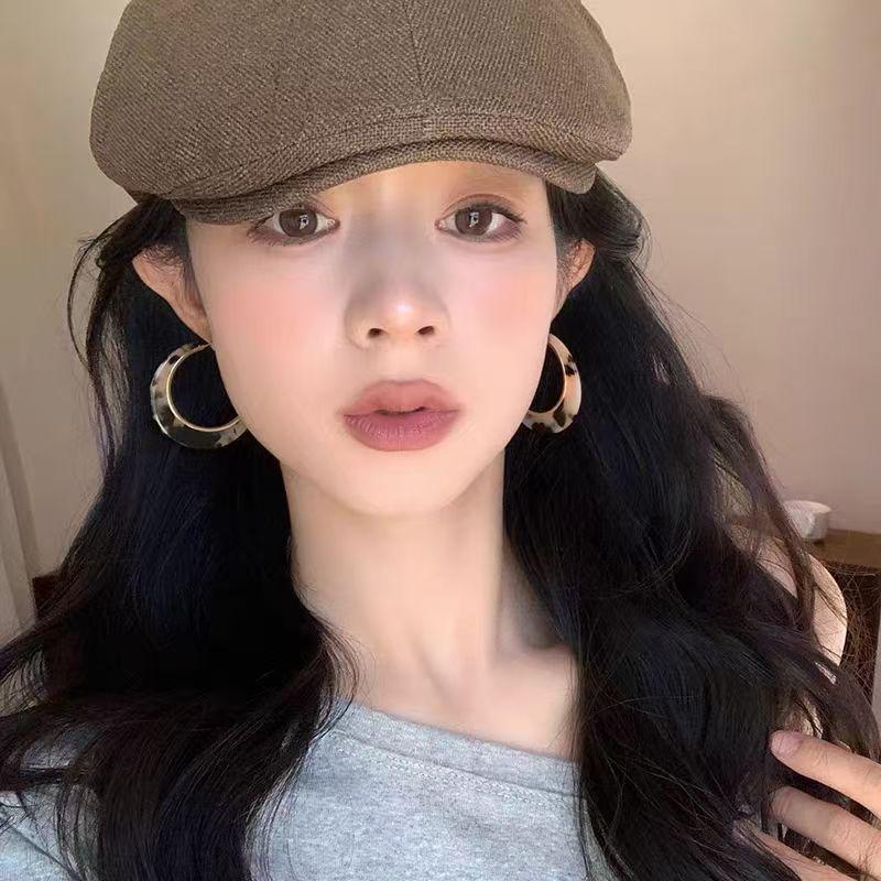 Retro-Ohrstecker mit Leopardenmuster: Einzigartige High-End Ohrringe für Damen (Stil 2025)