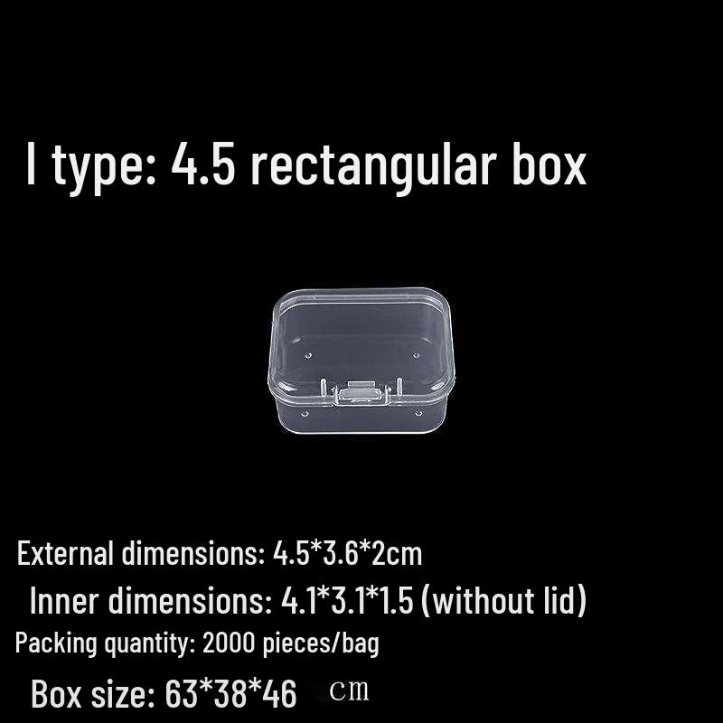 

Прозрачный прямоугольный контейнер для хранения мыльной стружки, восковых гранул, резинок и заколок для волос