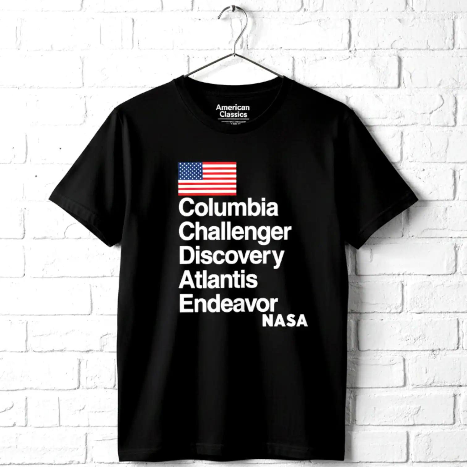 NASA Shuttle Names Men s T Shirt XXXXL