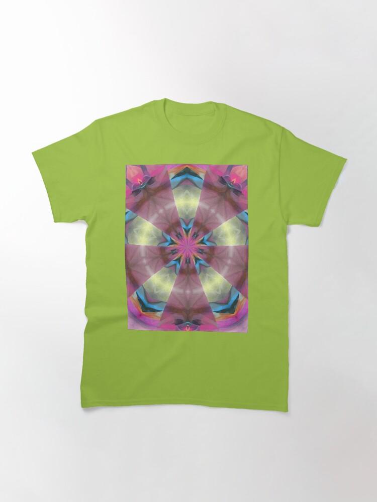 Pentangle Pastel Shades Multicolored Kaleidoscope Pentangle Pattern 12 Classic T-Shirt