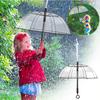 1PCS Man Women Water Umbrella Gun Umbrella Transparent Squirt Gun Shoots Dual-Use for Rain and Play Perfect for Pool Parties
