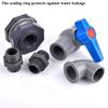 1Set 1/2" 3/4" 1" PVC Aquarium Fish Tank Connector Inlet Water Drain Pipe Joint Valve Irrigation Water Tank Bulkhead Fittings