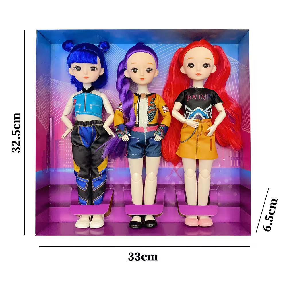 K-POP Dämonenjägerin Girlgroup Vinylpuppen: Lumi, Mira, Zoe Kollektion