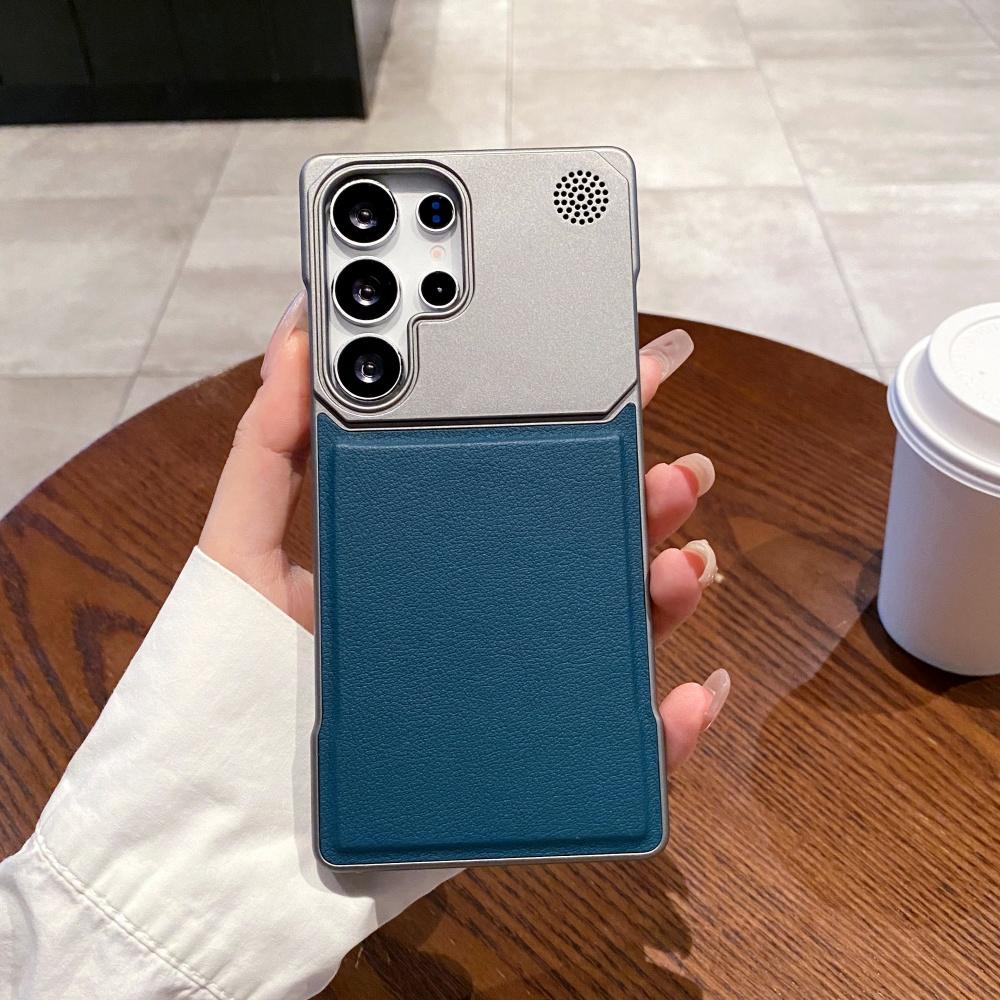 Luxury Leather for Magsafe Borderless Aromatherapy Cover for Samsung S26 S25 S24 S23 S22 Ultra Plus S26 Ultra Slim Magnetic Case