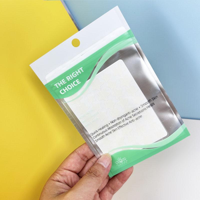 Star Pattern Hydrocolloid Acne Patches - Effective Healing and Casual Colored Design