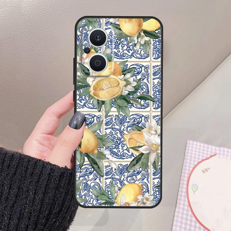 Mediterranean Lemon Funda For OPPO Reno 11 12 13 14 Pro 11F 12F 13F 14F 7 8 Lite OPPO Find X9 X6 X5 X8 Pro Case