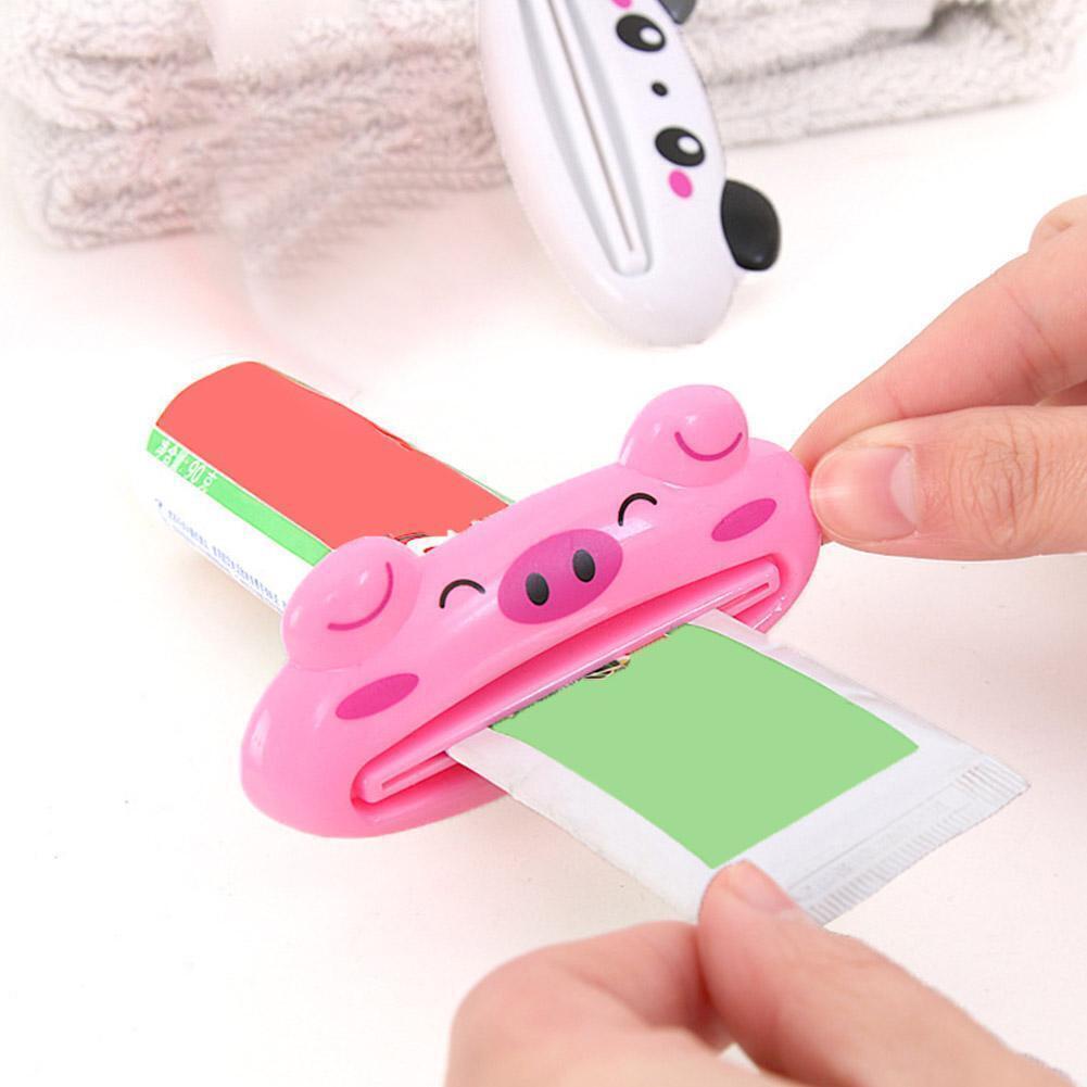 5 Stück Tierform Zahnpasta Squeezer Kosmetiktuben Spender Cartoon 4R6T Kopf K9M8