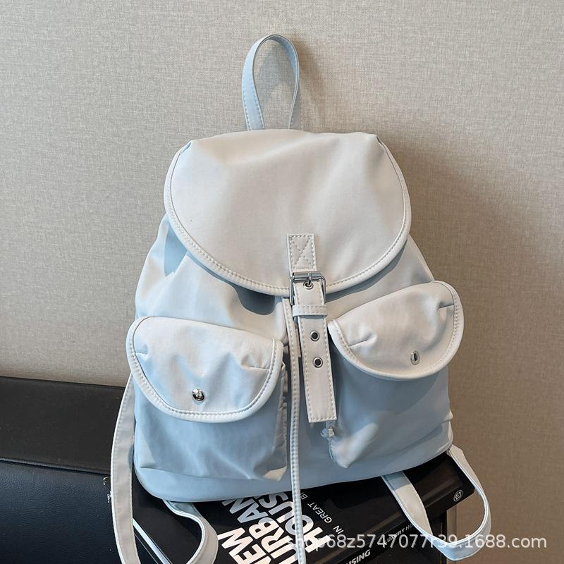 Niche 2025 spring new nylon Oxford cloth women's backpack large capacity simple casual backpack student schoolbag
