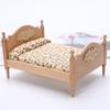 Brinquedos para Crianças Mobiliário de Casa de Bonecas Mini Conjunto de Cama Sala de Estar em Miniatura Brinquedo de Faz de Conta para Crianças Brinquedos de Madeira Acessórios para Casa de Bonecas