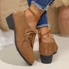 Fashion Vintage Leopard Print Derby Shoes for Women Casual Faux Suede Lace Up Work Shoes Woman Lightweight Comfortable Low Heel Loafers
