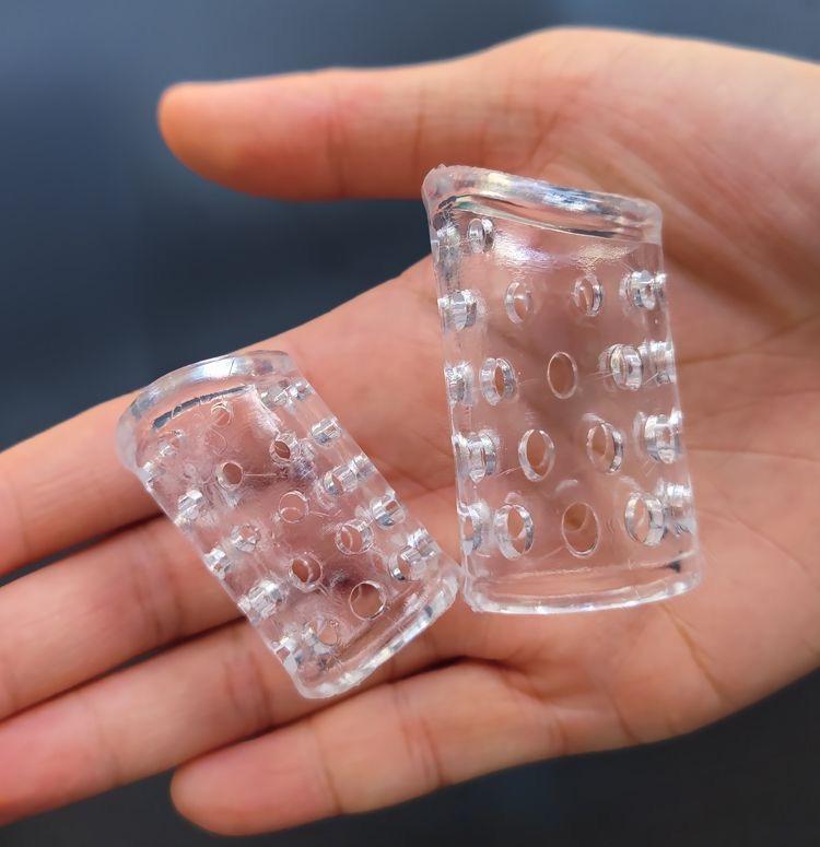 Foreskin Correction Cock Ring Penis Sleeve Delay Ejaculation Male Chastity Cage Sex Toys For Men Sex Products 2pcs/set