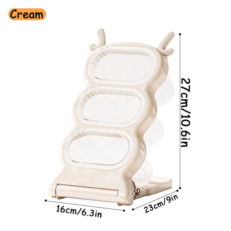 

Cute Deer Shape Desk Organizer with Detachable Pen Cups, 45° Slant Insert Storage Box for Stationery, Large Capacity Desk Organi бежевый