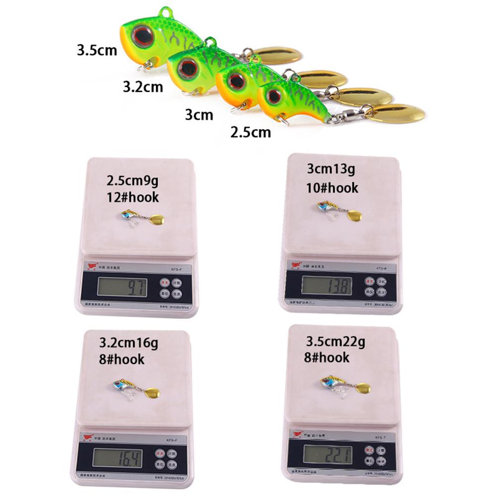 6PCS 13g Spinning Bait Artificial Bait Spinner Bait Spinner Bait Spin Buddy Artificial Bait Fishing