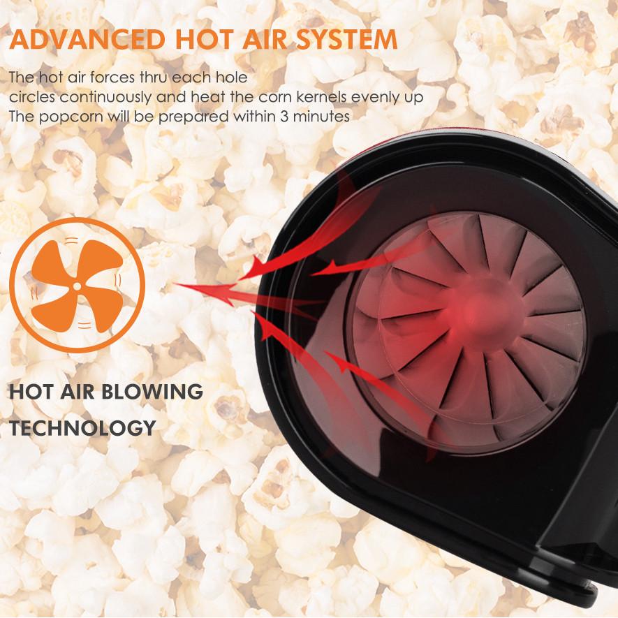 1200W Automatische Mini Popcorn Puffmaschine Kleiner DIY Popcorn Maker Hohe Leistung Haushalts-Popcornmaschine