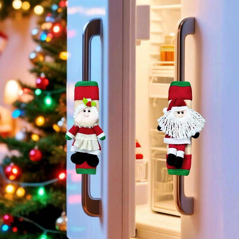 Christmas Refrigerator Handle Cover and Ornament