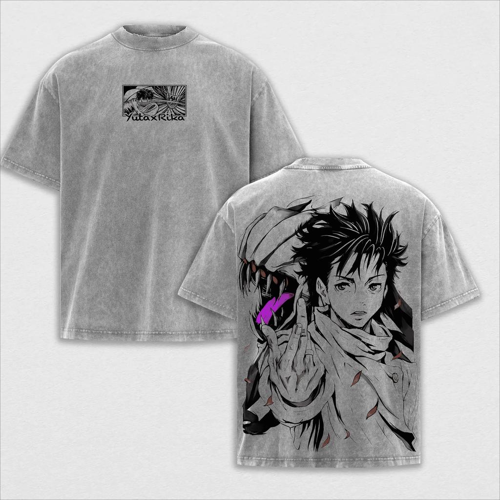 2026 Anime Jujutsu Kaisen T-shirt Okkotsu Yuta Tshirt For Men's Clothing Washed Oversized T Shirt High Quality Cotton Tees Tops