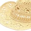Cowboy Hat, Handmade Weave Sun Floppy Beach Hats for Festival Vacation Travel Outdoor