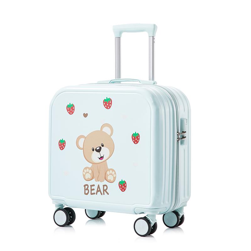 Child Luggage Girls Small Leather Suitcase Handbags Password Set Suitcases 2024 New Cute Cabin Trolley Case