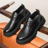 Men's Business Casual Shoes Leather Shoes Lace Up Oxfords Casual Dress Casual Spring Autumn Business Formal Wedding Shoes Outdoor Tenis