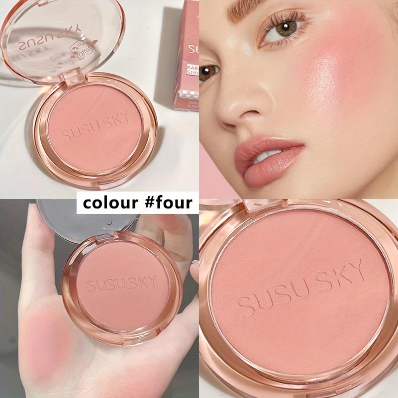 Four-Color Blush Disk Rouge Monochrome Blush Expanded Color Highlight Contouring And Brightening Lasting