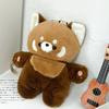 Shoulder Little Panda Backpack Doll Plush Animal Sleepy Doll Bag Unique Raccoon Plush Bag  Outdoor
